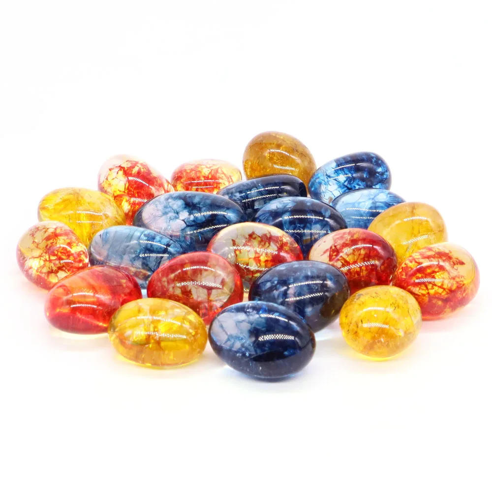 حجر الكوارتز الكريستالي ذو الكراك الأصفر والأزرق الطبيعي بسعر الجملة ، حجر الشفاء ، العينات المعدنية ، الأحجار الكريمة ، حجر الريكي ، ديكور حوض السمك #3