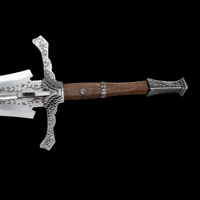 

Реквизит для косплея: Меч рыцаря, реплика кольцевого меча, лезвие из нержавеющей стали, ножны из полиуретана, декоративный металлический меч, украшение