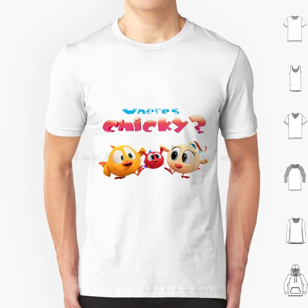Where's Chicky T Shirt Cotton Men Women DIY Print Wheres Chicky Bekky Wheres Chicky Season 1 Where Is Chicky Show Wheres Chicky