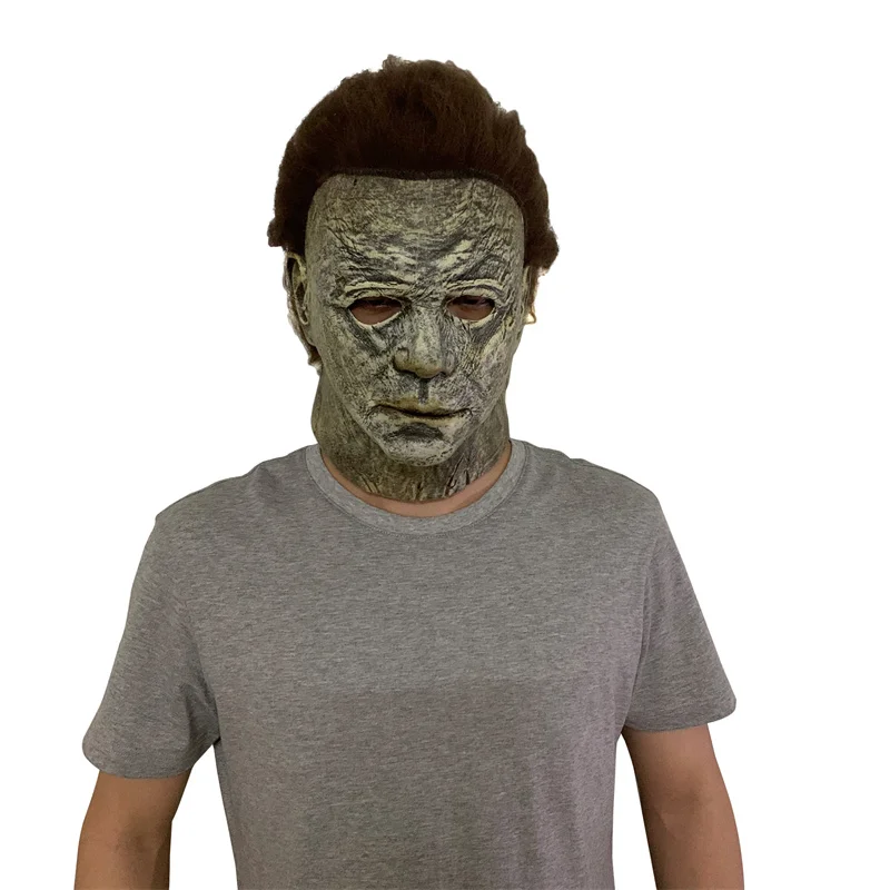 2021 nowy typ Halloween Michael Myers blizna maska Halloween karnawałowy kostium Party przerażający Horror Masquerade maska lateksowa