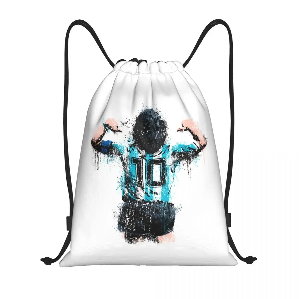 Custom Maradonas Drawstring Bags Men Women Foldable Gym Sports Sackpack Argentina Soccer Legend 10 Shopping Backpacks