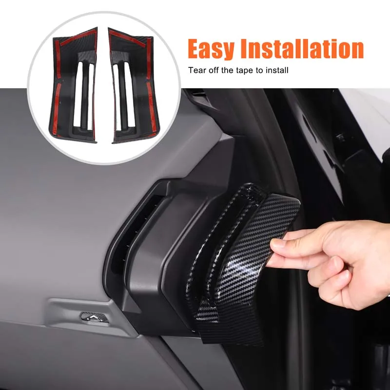 2Pcs ABS Carbon Fiber For BMW X3 G45 2025+ Car styling dashboard air outlet frame decoration sticker car interior accessories