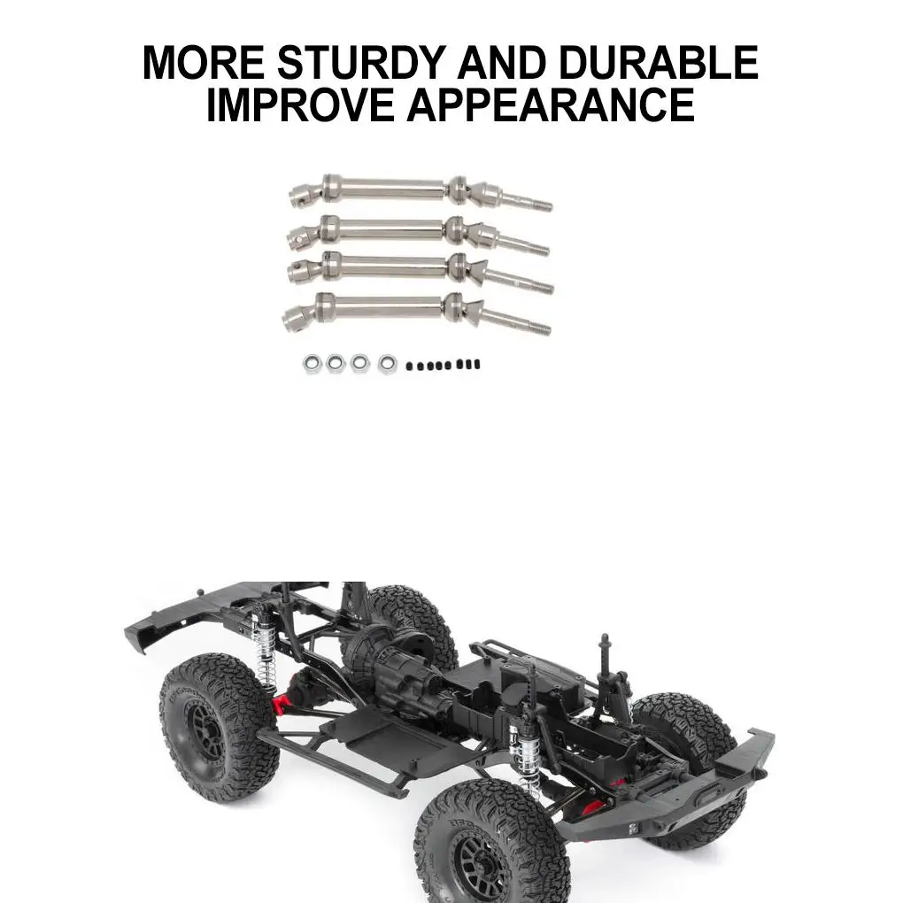 RCGOFOLLOW عمود CVD الخلفي RC جزء السيارة باستخدام الحاسب الآلي تشكيله Rc الخلفي CVD رمح ل 1/10 محوري SCX10 TRX4 TRX6 الزاحف الفضي #2