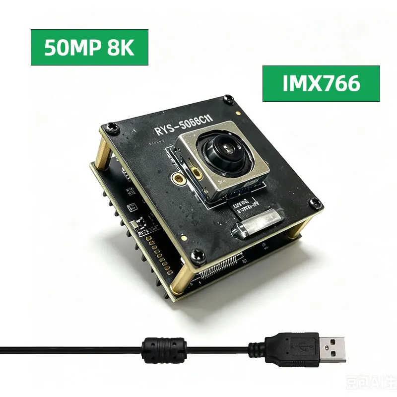 USB3.0 50MP IMX766 4K HD Autofocus camera module 8160*6120 MJPG/YUV 1080P 50FPS NO distortion for Windows Linux Android Mac