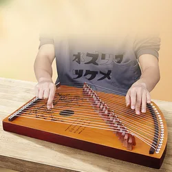 Wooden Guzheng Instrument Portable 21 String Small Professional Mini Guzheng Chinese Traditional Kalimba Musical Instruments