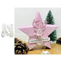 2025 New Deer Head Metal Cutting Dies for DIY Scrapbooking Card Making Stencils Photo Albums Suitable Christmas Gift Decoration