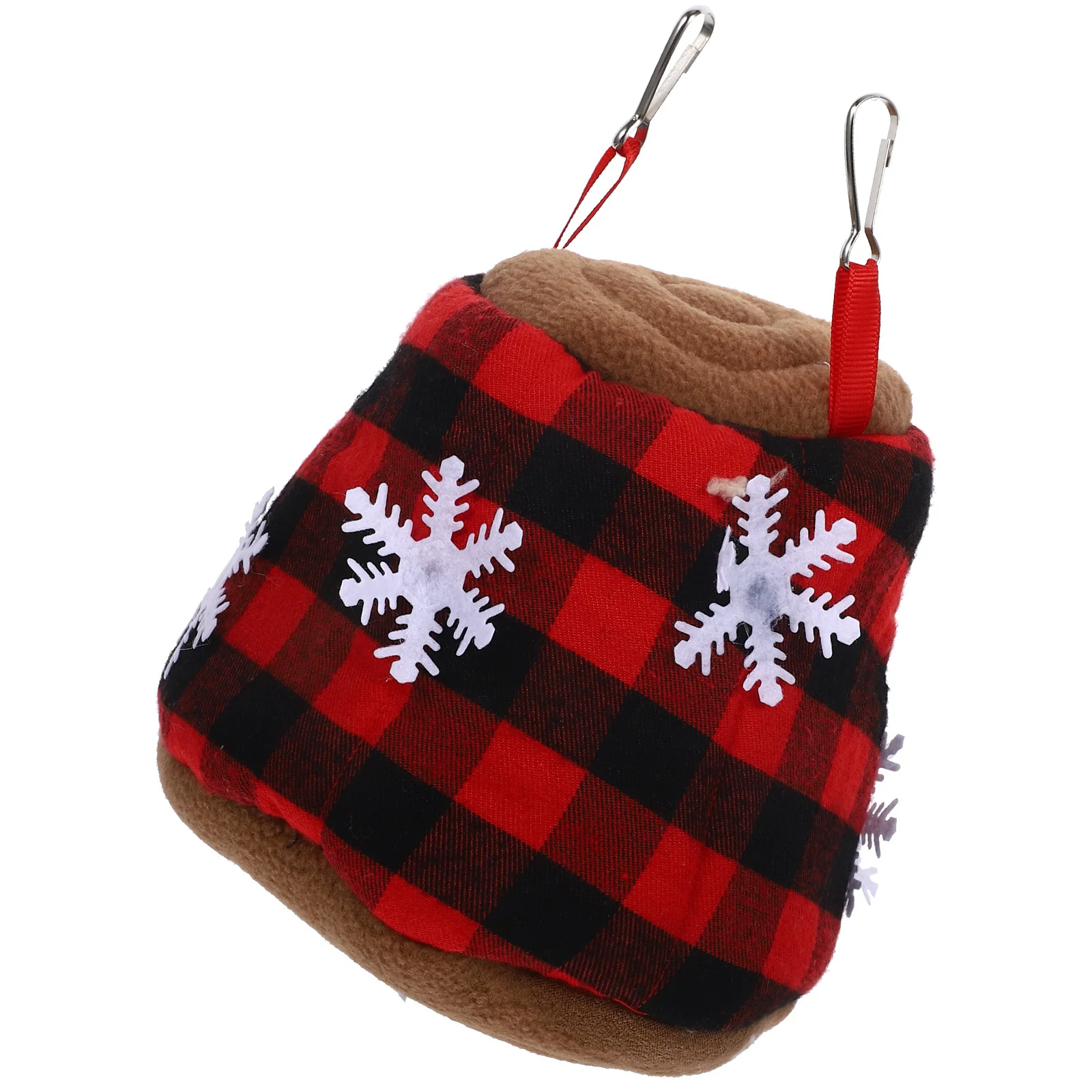 Świąteczny Hamak dla Chomika, Śnieżny, Bawełniany, Ciepły, do Klatki, Łóżko dla Małych Zwierząt, Hamak dla Świnek Morskich, Papugi, Kryjówka dla Świnek Morskich