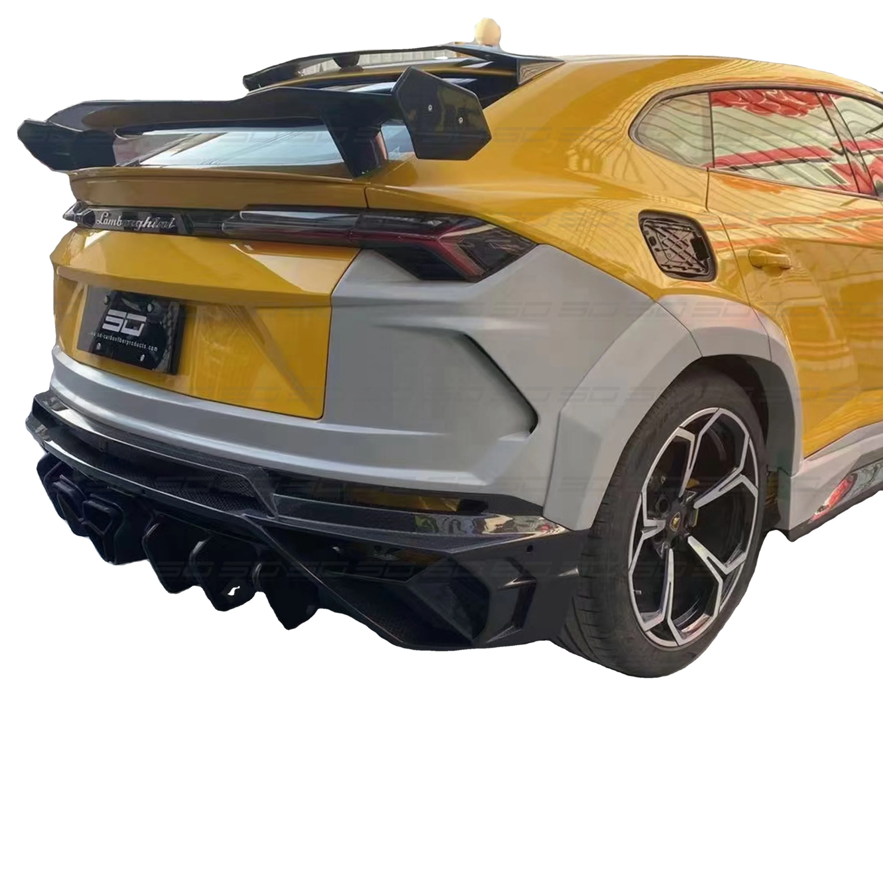 

For Urus M Style Real Dry Carbon Fiber GT Rear Spoiler Wing For Urus