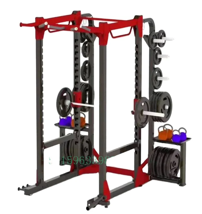 

Multifunctional Squat Rack Commercial Gym Power Rack with 140kg Weight Stack