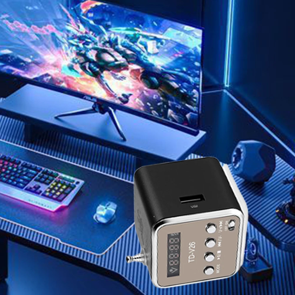 Мини радио Fm цифровые портативные колонки с Am Fm радио приемник Поддержка SD/TF карта для Mp3 музыкальный плеер USB зарядка