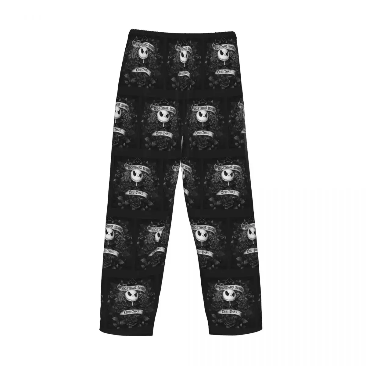 Pantalones de pijama personalizados de pesadilla antes de Navidad, ropa de dormir con bolsillos para Halloween, Skull Jack, esqueleto, para dormir