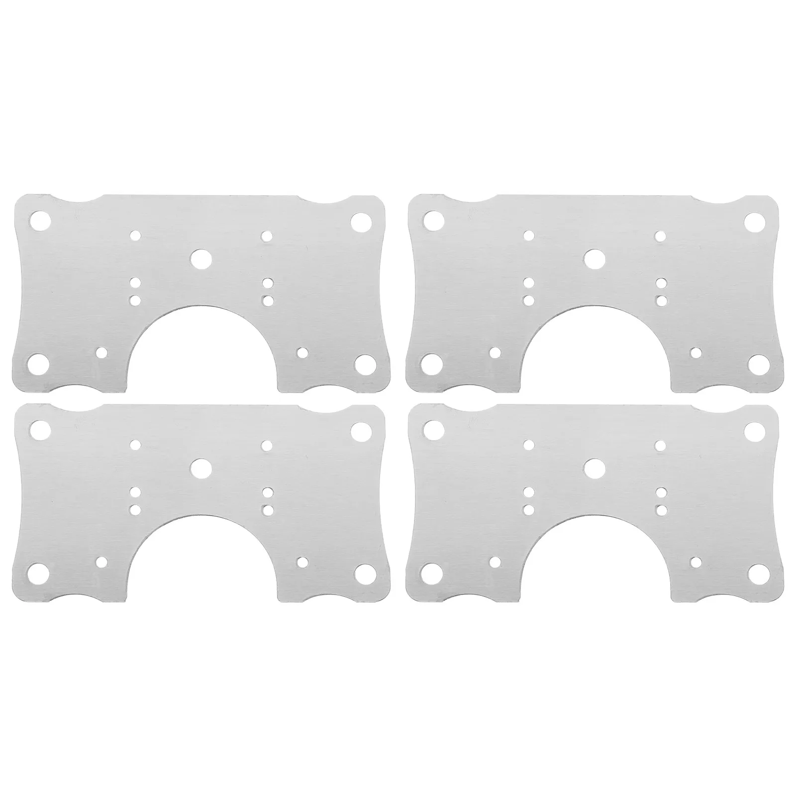 4Pcs Rust Proof Stainless Steel Cabinet Hinge Repair Plates Set for Kitchen TV Cabinets Dressing Tables Shelves Door Hinge
