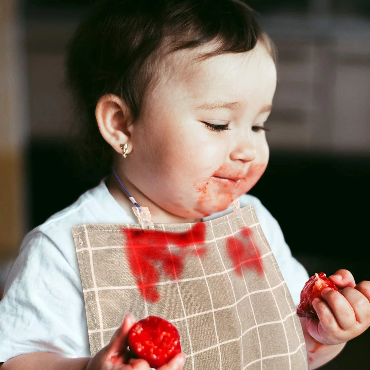 

1 комплект, 15 шт., регулируемые зажимы для нагрудников, гибкие зажимы для нагрудников, защитные зажимы для одежды для взрослых и детей (синий, фиолетовый, черный, темный)