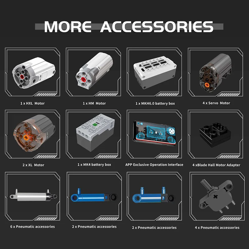 4195PCS MOC Technical Mould King 17062 Building Demolition Machine Model Building Blocks Assembly Car Toys Adults Christmas Gift