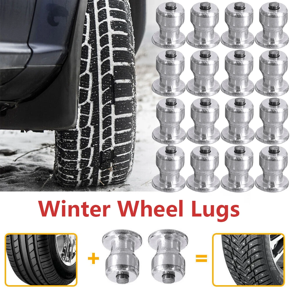 Winter Wheel Lugs Car Tires Studs Screw Snow Spikes Wheel Tyre Snow Chains Studs For Shoes ATV Car Motorcycle Tire 8x10mm