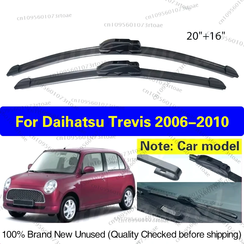

Car Wiper Blades For Daihatsu Trevis 2006 2007 2008 2009 2010 Windshield Windscreen Front Window Blades 20"+16" Car Accessories