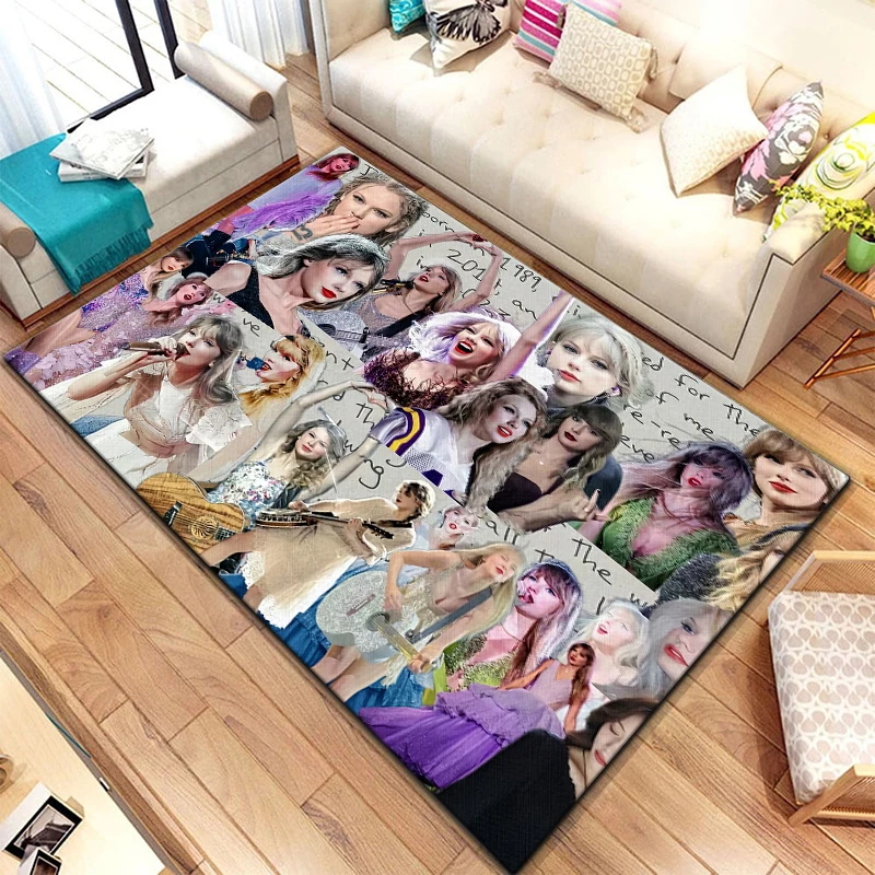 Popular female singer Carpet for children,Living room Bedroom floor mat Kitchen mat Child's Bedroom Mat,room decor，Child‘s Art