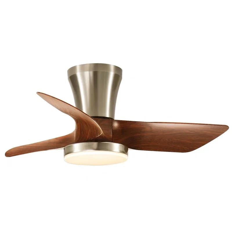 Modern Silent integrated Bedroom Ceiling Fan Lamps Retro Wood Dining Room Living Room High Wind Power Remote Ceiling Fan Lights - Image 6