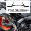 オートバイ鋼サブケージスタントケージ後部乗客フットペグクラッシュバーエンジンガードヤマハ MT-09 MT09 MT 09 SP 2021 2022 2023 5
