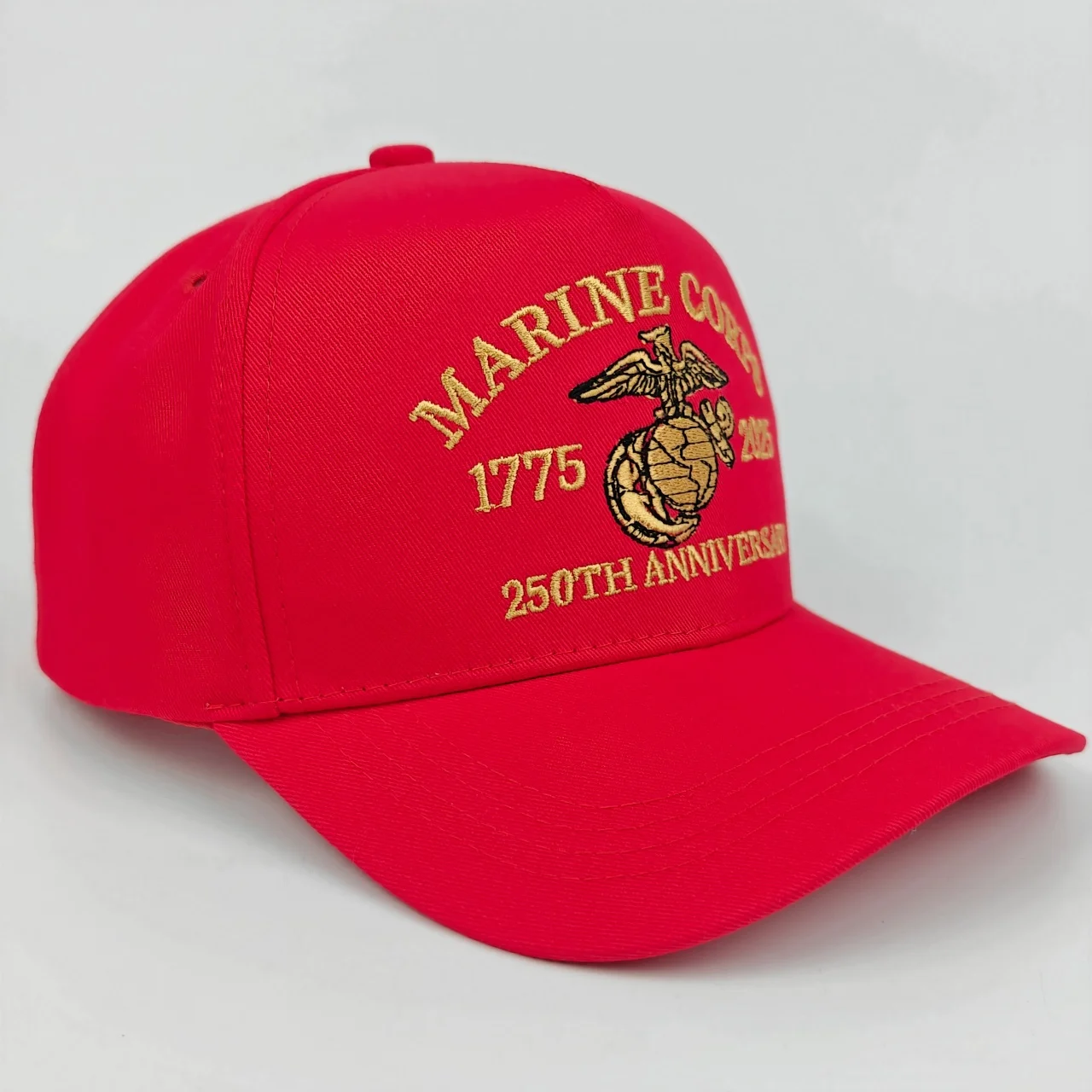 Offizielle Baseballkappe zum 250. Jubiläum des U.S. Marine Corps - Gestrickt mit 1775 - 2025 Logomuster, Verziert mit dem Amerikanischen F – Detail 21