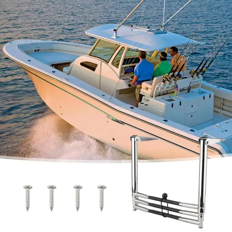 Under Platform Ladder High Quality Boarding Telescoping Stainless Steel Under Platform Ladder For Boat Accessories Marine