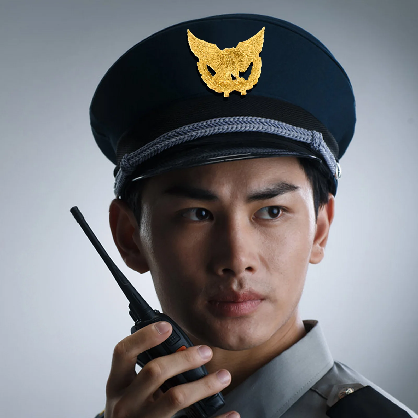 

Metal Hat Badge Eagle Shape Alloy Pin For Security Uniform Accessory Decorative Clothes Zinc Alloy Breastpins Party