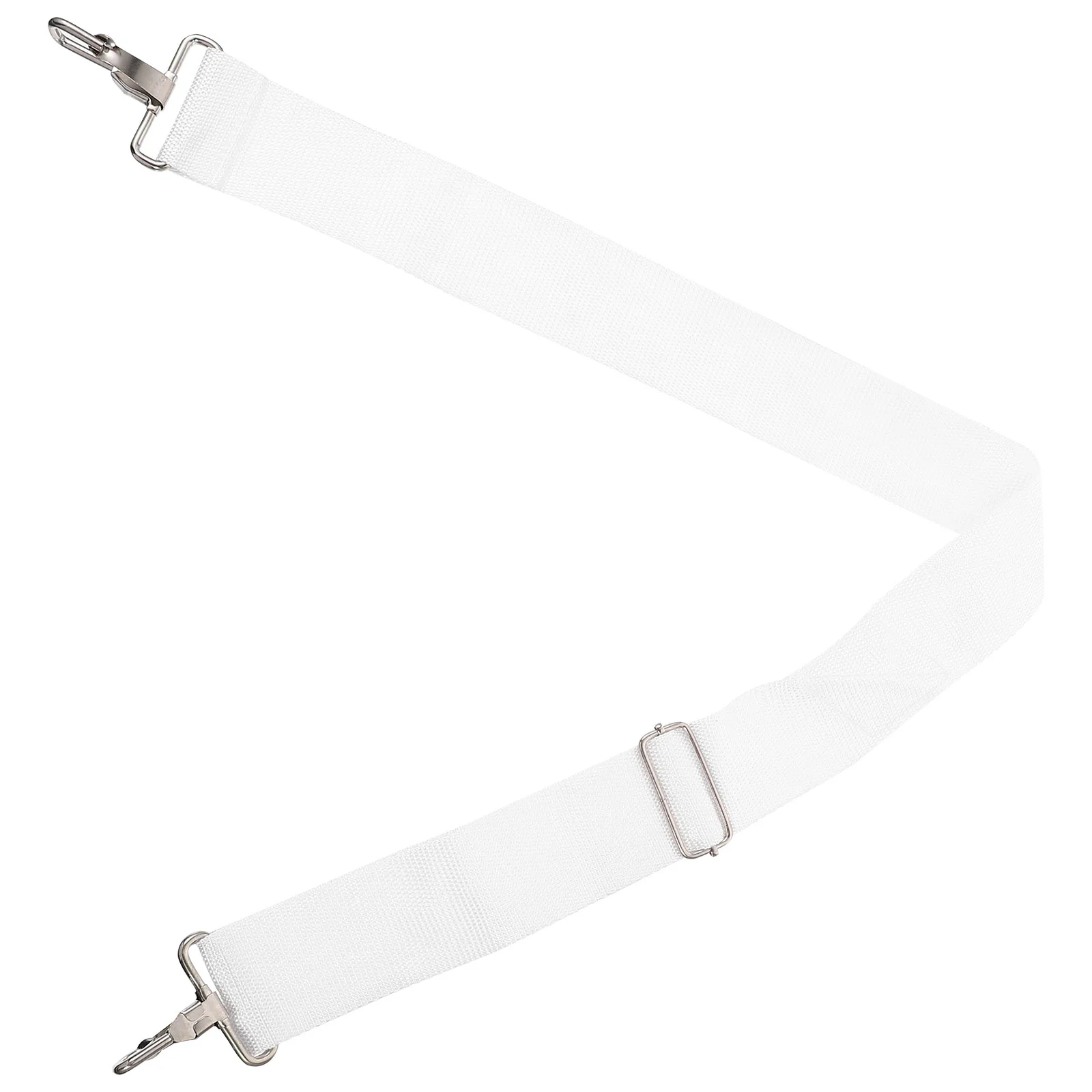 White Oxford Cloth Strap Sling Adjustable Snare Drum Harness Suspender Percussion Accessories