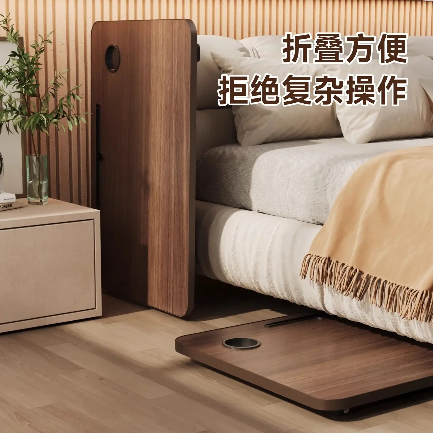 AOLIVIYA Sofa Floor Coffee Tea Table Portable Bed Folding Table Dorm Lazy Laptop Board Student Kang Dining Desk
