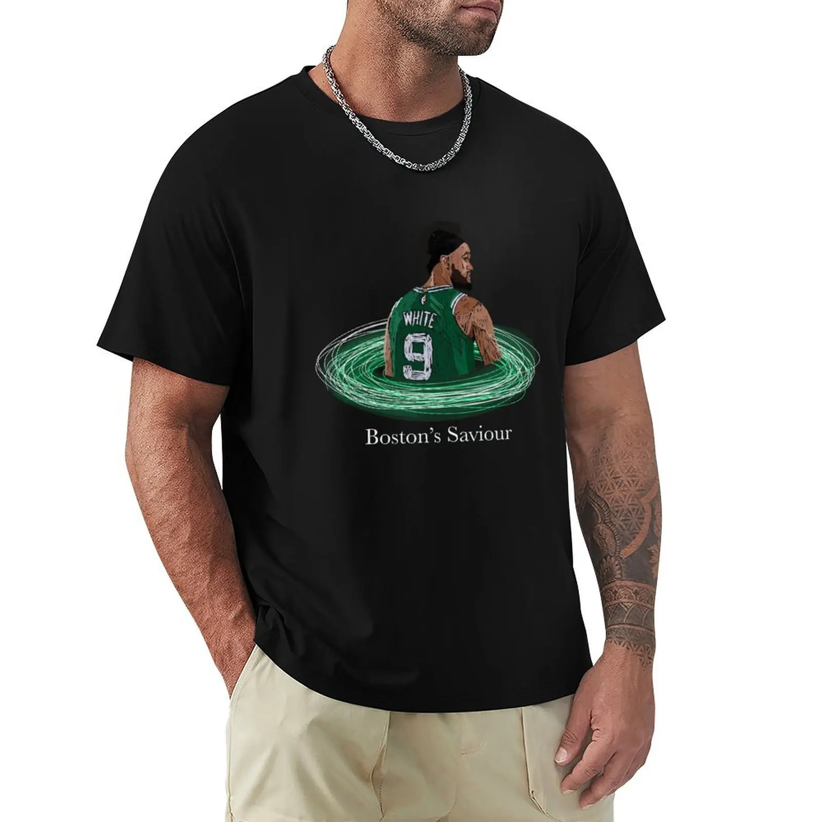 Derrick White - Boston’s Saviour T-Shirt funny t shirts cotton T-Shirt