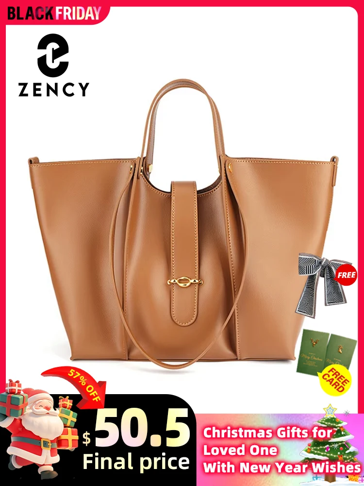 Zency Ladies Bag Luxury Brand Soft Geniune Leather Women Handbag Big Capacity for Shopper Travel Big Purses Bolso Mujer