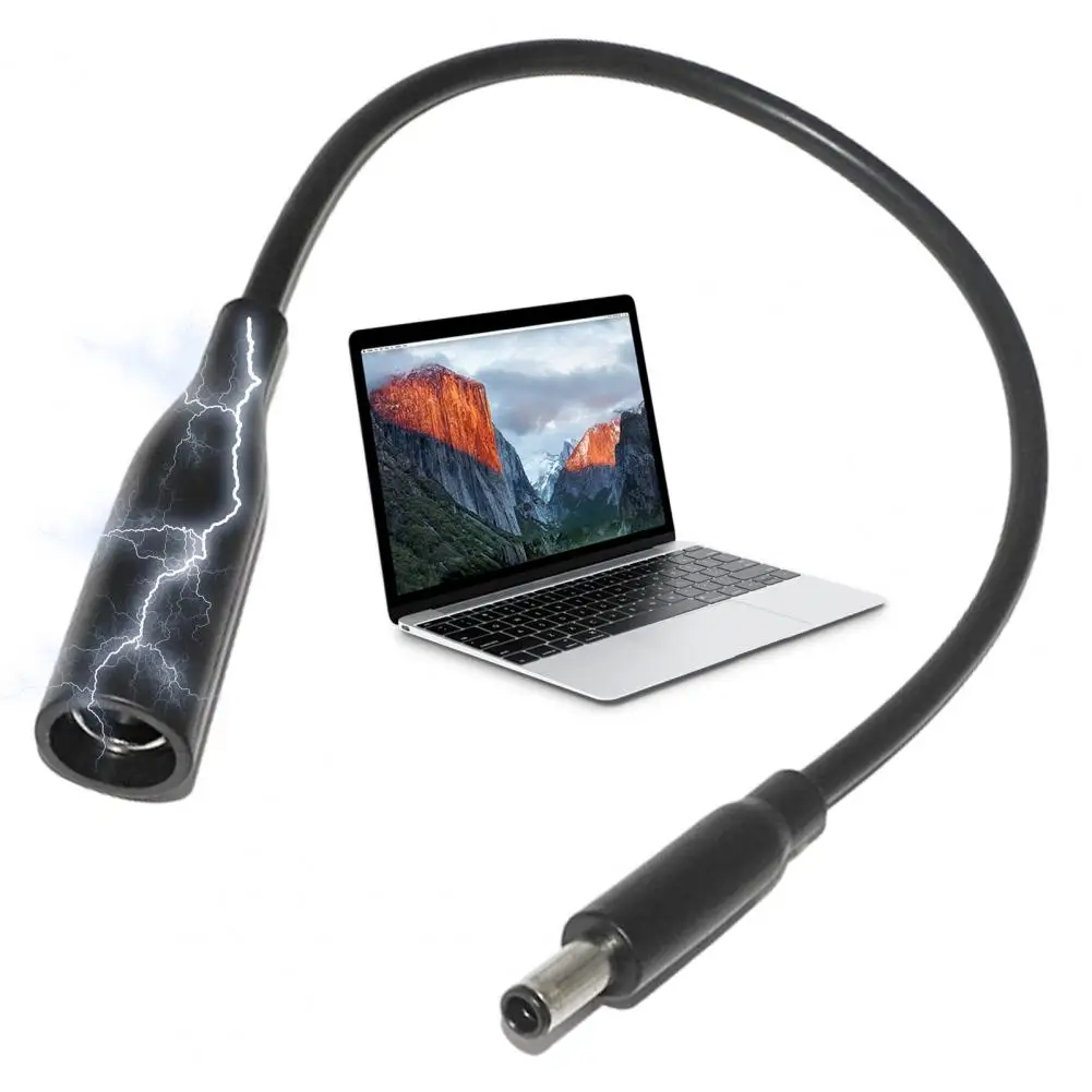 7.4x5.0mm to 4.5x3.0mm Adapter Direct Power Adapter Cable 7.4x5.0mm Female to 4.5x3.0mm Male Laptop Charger Converter Cord