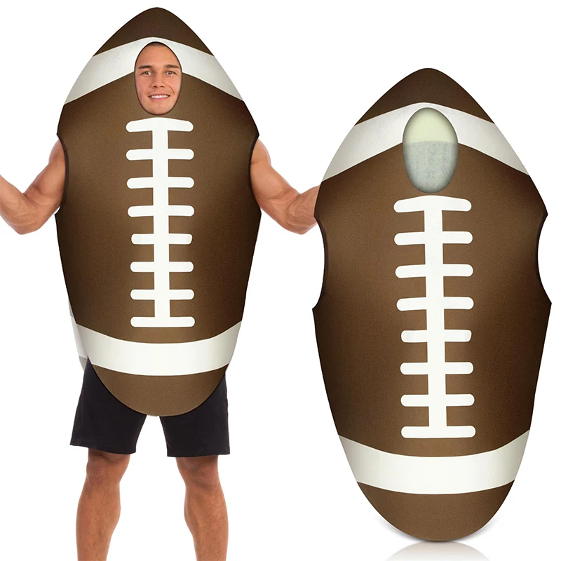 

Unisex Women Funny Adult American Football Halloween Costume Sport Theme Party Outfit Men Rugby Cosplay