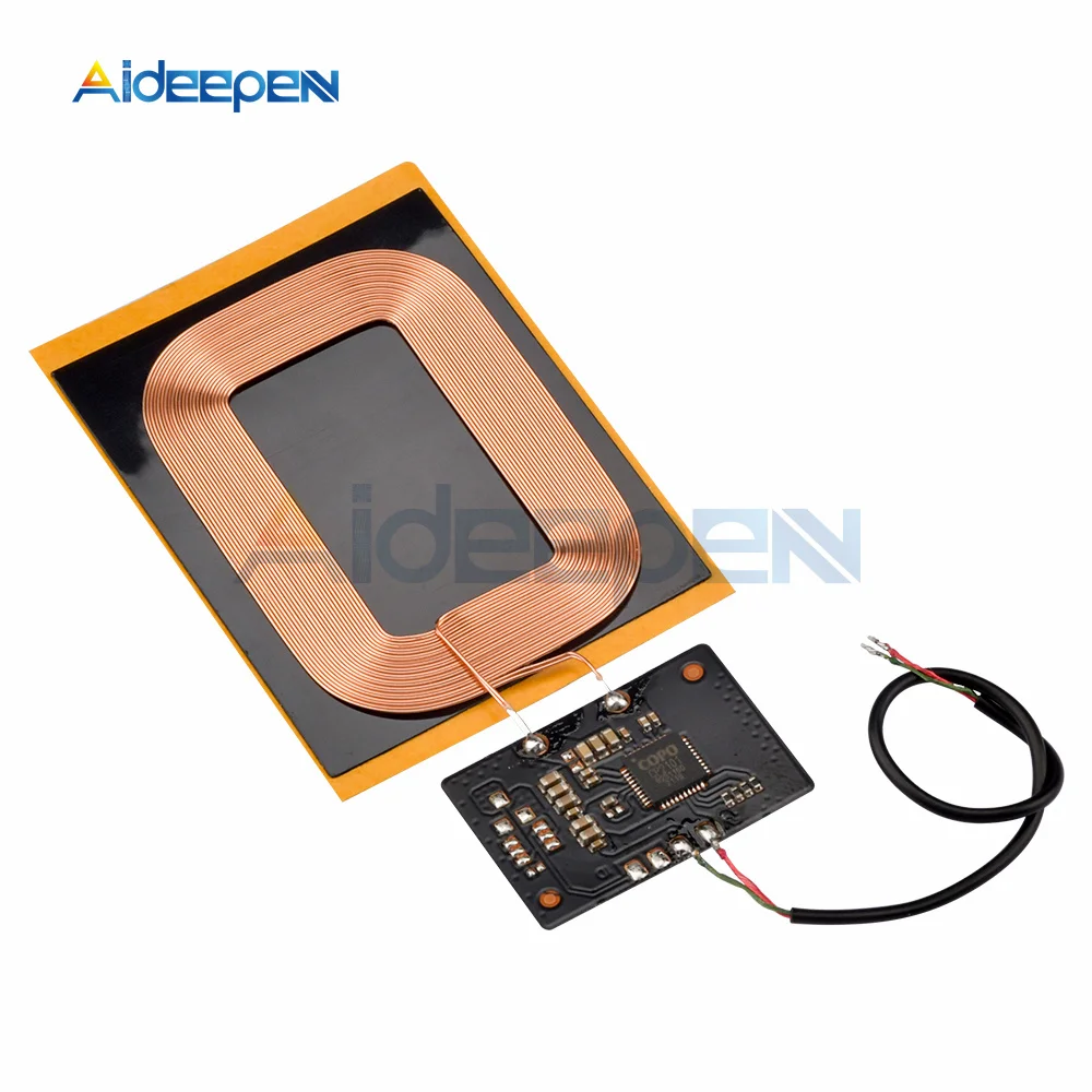 DIY Qi-Standard-Ladeempfängermodul für kabelloses Laden, Leiterplatte, DIY-Spule für Telefon, für Akku, 5 V, 1,5 A, schnelles Ladegerät. – Detail 3