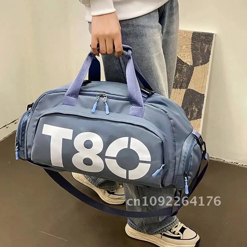 Torebka damska T80 Plecak sportowy na siłownię dla mężczyzn Przenośna torba Boston Torba na buty na ramię Crossbody Duffle Travel Fitness Tote