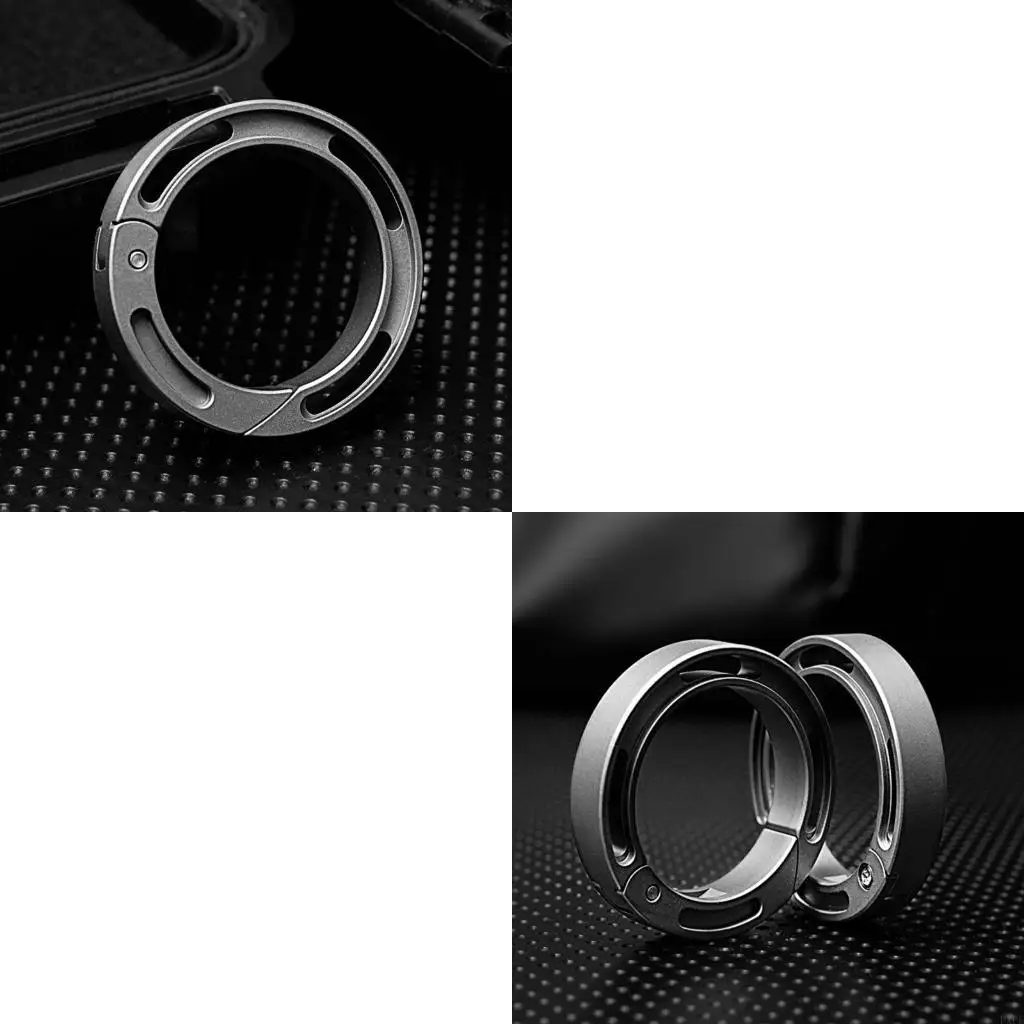  Key Storage Classification Rings Titaniums Alloy Keyring for Camping, Hikings