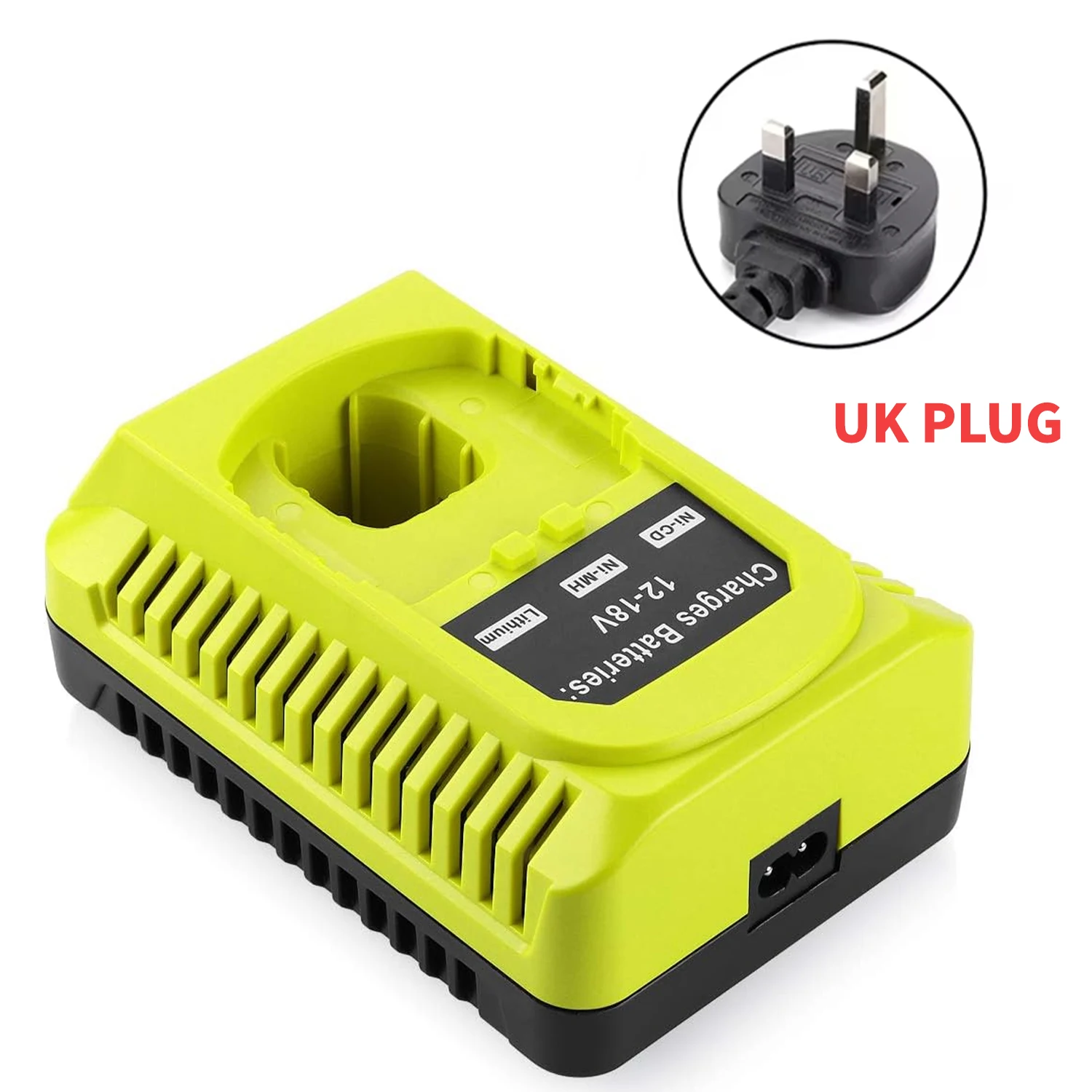 P117 18-Volt Schnellladegerät Ersatz für Ryobi 12V-18V Akku One Plus Lithium-Ionen/NiCad/NiMh Akku Mit US/EU/UK/AU Stecker – Detail 4