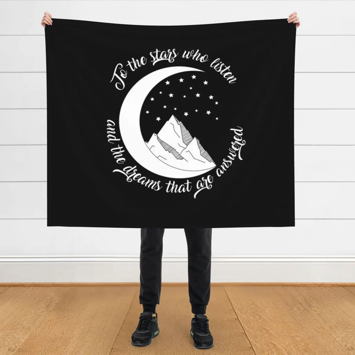 

ACOMAF - To the stars who listen and the dreams that are answered Throw Blanket for babies Vintage Picnic Blankets