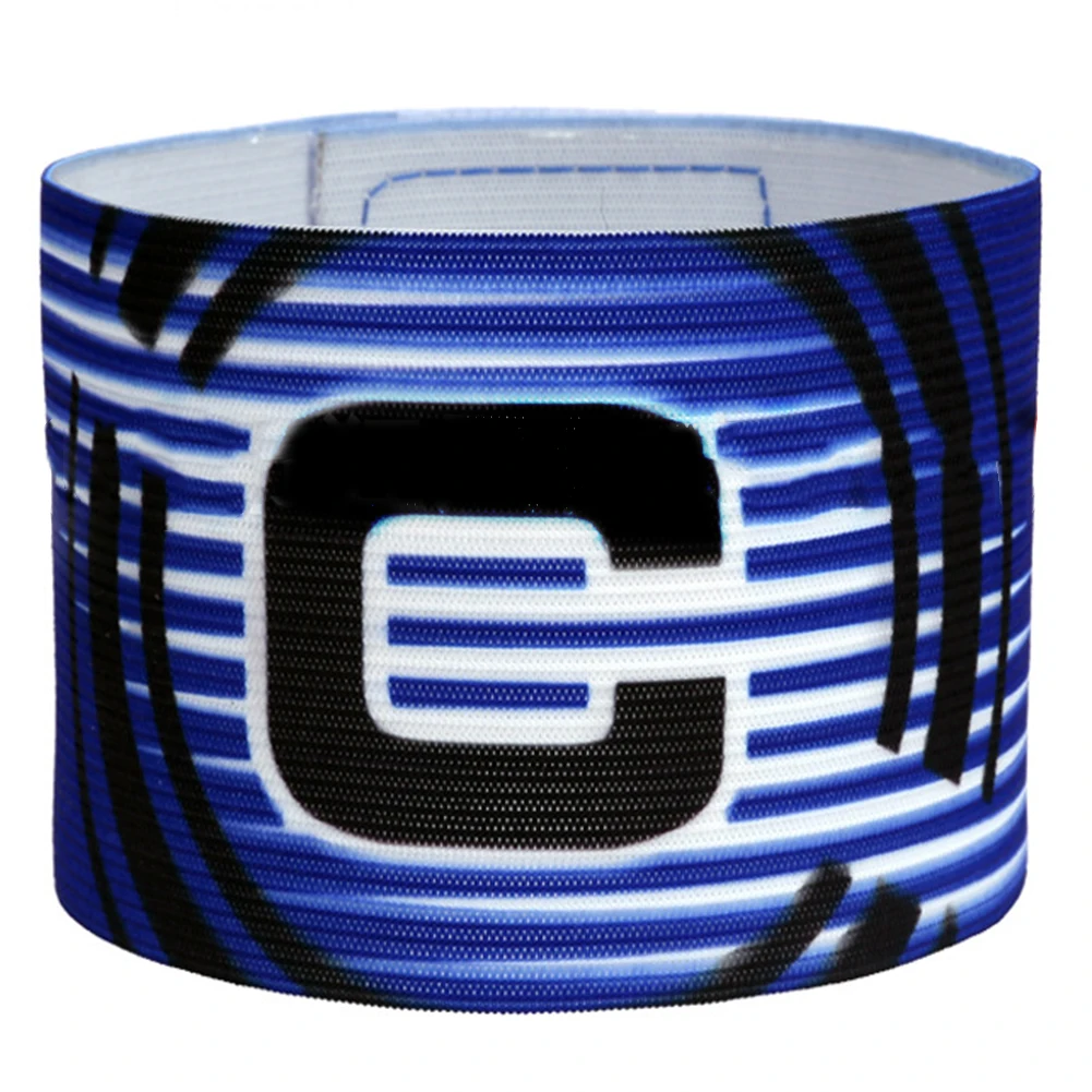 Fascia da braccio per capitano di calcio FACILE DA UTILIZZA Fascia da calcio elastica in più colori Braccialetti per gruppi di squadre regolabili di alta qualità