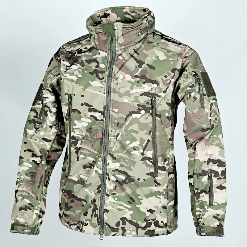 

Мужские тактические топы в стиле милитари, уличная рабочая одежда, ветровка с капюшоном, водонепроницаемая мягкая оболочка, охотничьи мотоциклетные топы, зимние топы с несколькими карманами