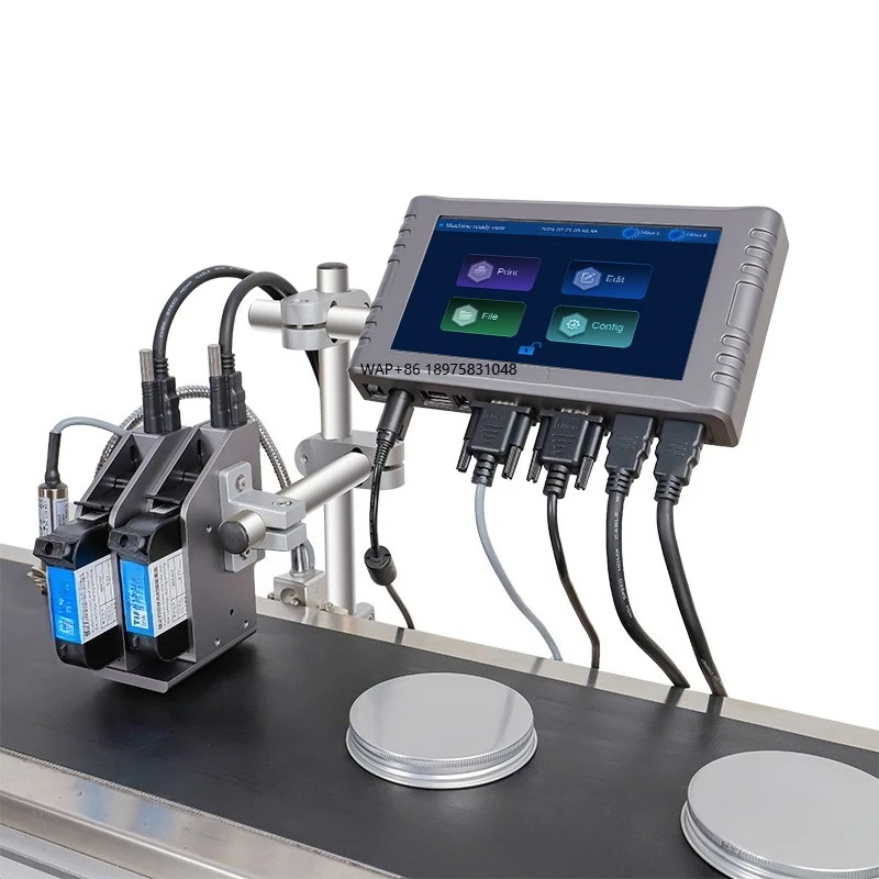 T260E 12.7mm Thermal Inkjet Printer Industrial Variable TIJ Online Barcode Printing Expiry Date Coding Machine
