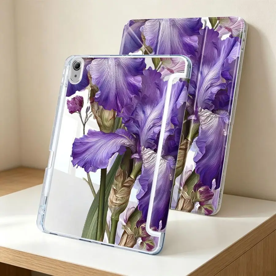 Lavender Plant Pattern With Pen Slot Cover Tablet Case For Samsung Galaxy Tab A8 A11 S8 S7 FE A9 Plus S10 Lite S9 Plus