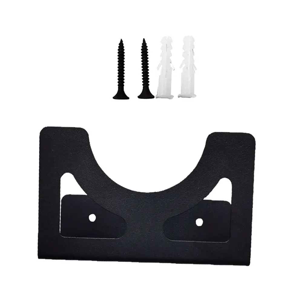 Black Iron Wall Mounted Stand For Angle Grinder Polisher 12x4x7cm Compact Storage Rack For Garage Workshop Home Tool Organizatio