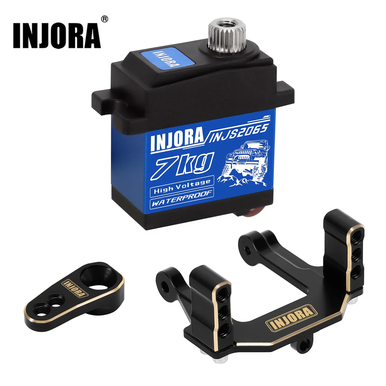 INJORA 7KG High Voltage Waterproof 2065 Digital Servo with Mount for 1/18 Redcat Ascent-18