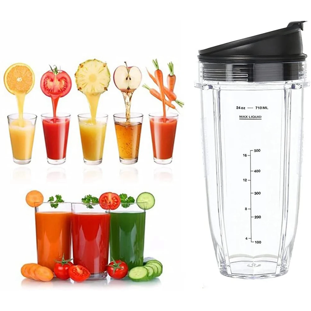 Reemplazo de taza de licuadora para Nutri Ninja, piezas de repuesto de licuadora, 24 Oz/710 Ml