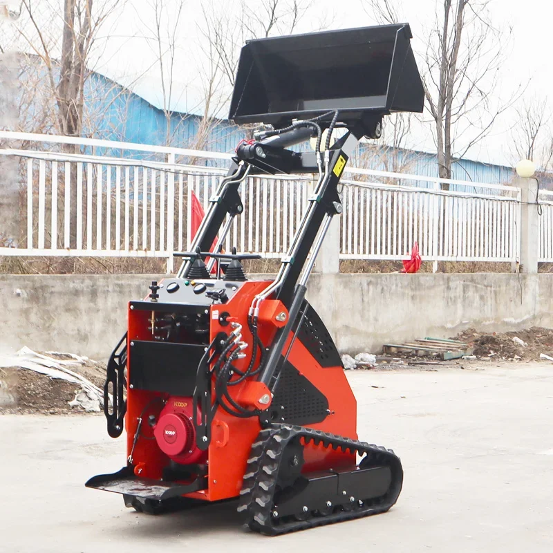 Electric Skid Loader China Tracked Mini Skid Steer Loader With Track Rated load capacity 380kg