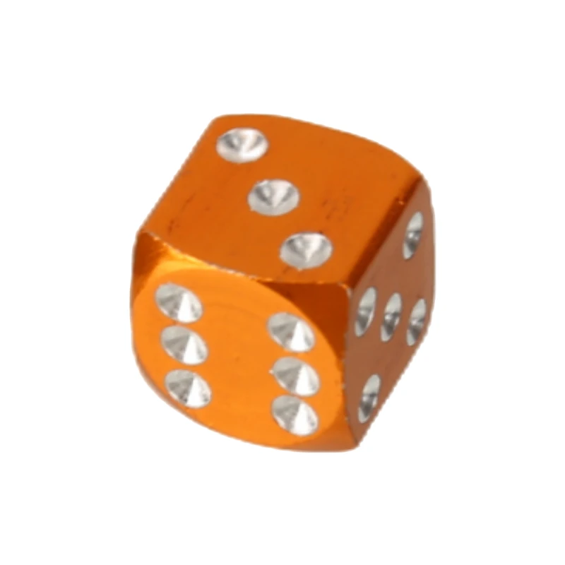 12mm Aluminum Dice Valve Caps - Perfect for Motorcycle ATV Go-Kart & All Tires! Rust-Proof & Chic Scooter