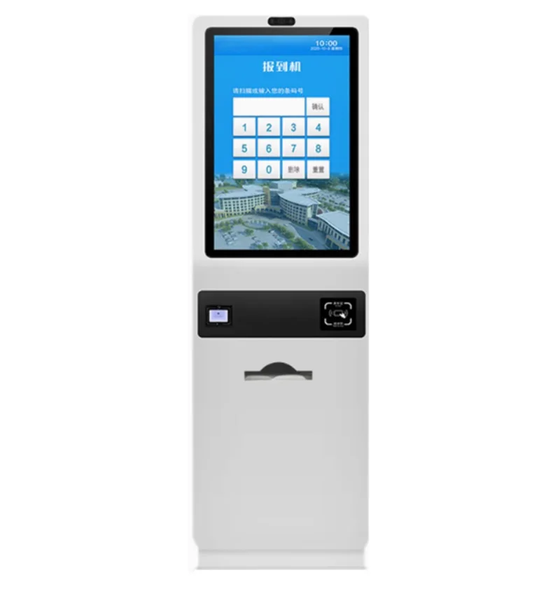 Factory Stocked 21.5 Floor Standing Self-service Kiosk, Capacitive Touch With Printer And Scanner Payment Kiosk