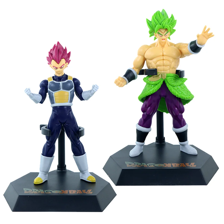Anime Dragon Ball Z 18-20CM Super Saiyan Son Goku Broly Vegeta Anime Action Figure Model Gifts Collectible Figurines for Kids view 6
