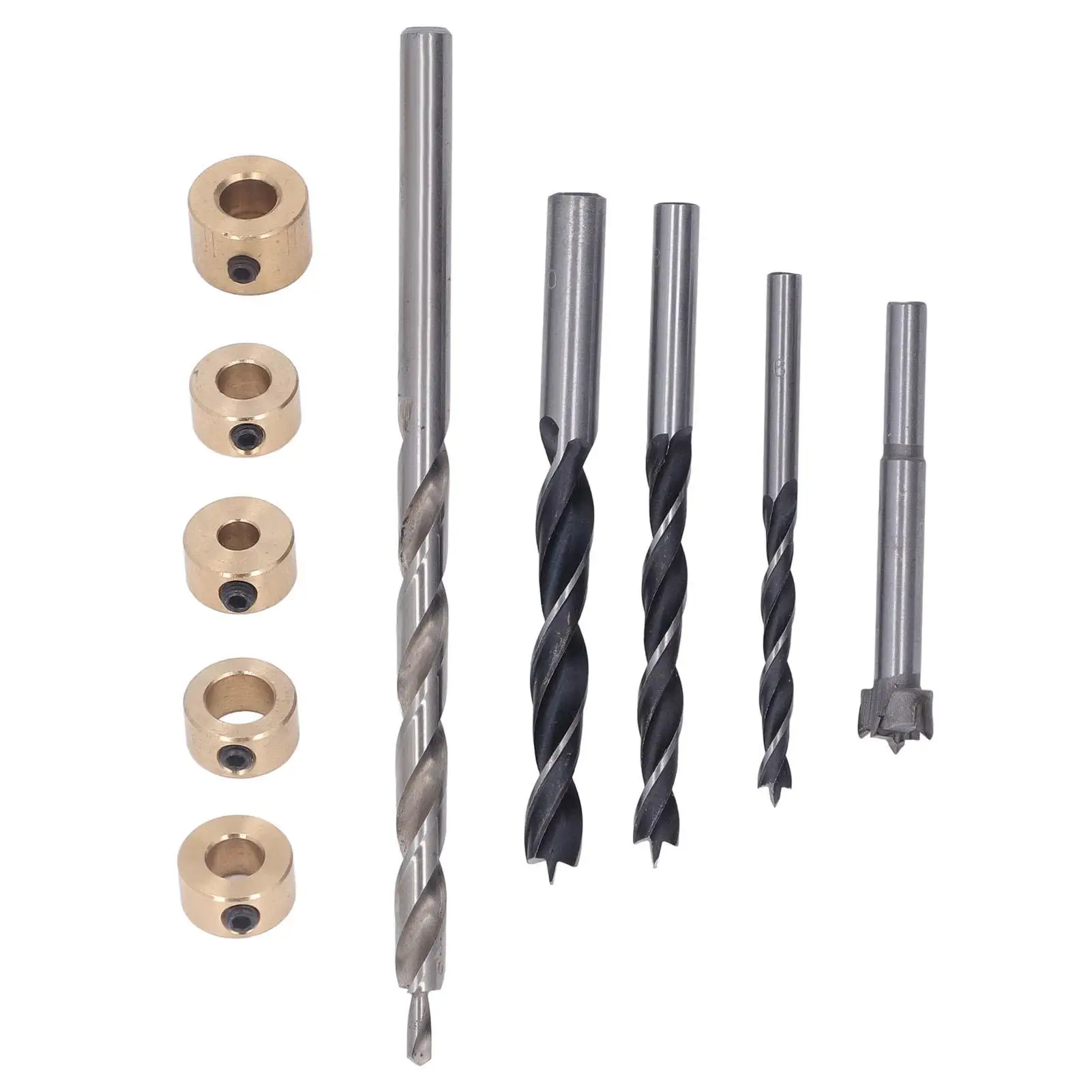 

5Pcs Three-Point Woodworking Drill Positioning Tool for Inclined Holes - 3-in-1 Setup