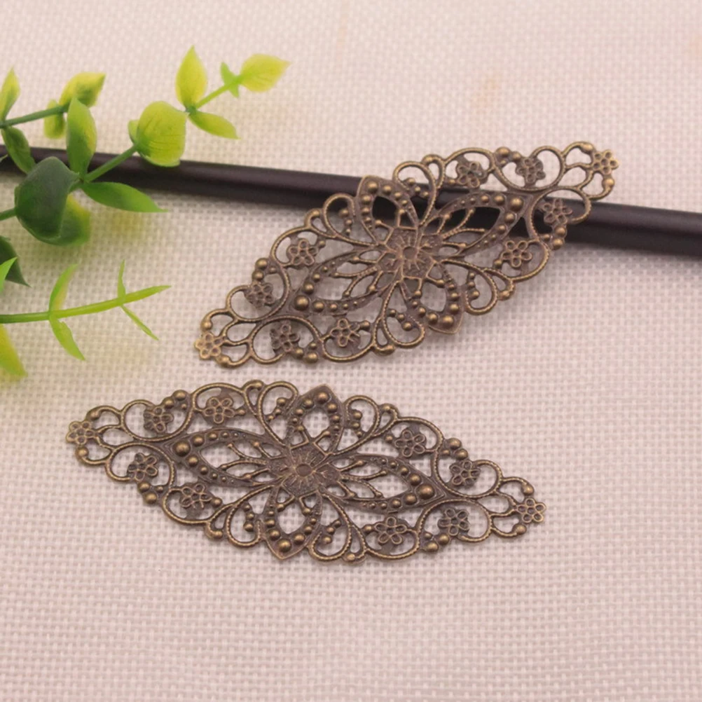 

30 шт., металлические подвески, разноцветные полые цветы, сделай сам, материал для изготовления ювелирных изделий для шпильки, ожерелья, браслета, брелок, подвеска